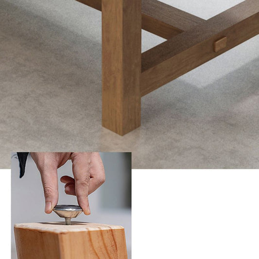 29.25-inch H Hedendaags kantoor Desk massief hout ovaal Writing Desk