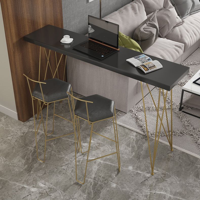 Glam 1/3/4/5 pezzi tavolo da bar set rettangolo tavolino in legno con sgabelli per interno