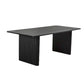 Black Pine Wood Dining Table Modern Indoor Rectangle Dinette Table Clearhalo 'Dining Tables & Seating' 'Dining Tables' 'dining_table' 'furn' 'furn_dining_table' 'Furniture' 'Kitchen & Dining Furniture' 1200x1200_097e6525-5bc5-4cbf-b82a-1c87783e7852
