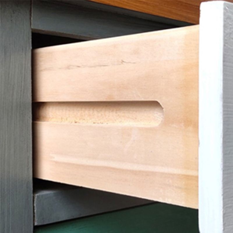 Traditional Style Grey Storage Chest Wooden Storage Chest Dresser for Bedroom