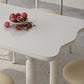 White Rectangle Dining Table Stone and Solid Wood Dining Table with 4 Legs Clearhalo 'Dining Tables & Seating' 'Dining Tables' 'dining_table' 'furn' 'furn_dining_table' 'Furniture' 'Kitchen & Dining Furniture' 1200x1200_097efaf4-a795-482e-9c6c-c0677c54d825