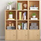 Modern Corner Vertical Shelf Bookcase Engineered Wood Book Shelf with Cabinets Clearhalo 'Bookcases' 'furn' 'furn_bookcases' 'Furniture' 'Office Furniture' 1200x1200_09814730-0cf9-446c-af3b-946f1a769123