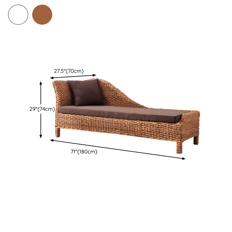Farmhouse Style Chaise Lounge Chair Rattan Chair for Bedroom Clearhalo 'Chairs & Seating' 'Chaise Lounge' 'chaise_lounge' 'furn' 'furn_chaise_lounge' 'Furniture' 'Living Room Furniture' 1200x1200_0981c98b-4e0a-47e5-80d3-96b0d821e8a6