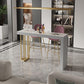 Glam Style Bar Table Rectangle Stone Bar Dining Table for Living Room Clearhalo 'Bar Furniture' 'Bar Tables' 'bar_tables' 'furn' 'furn_bar_tables' 'Furniture' 'Kitchen & Dining Furniture' 1200x1200_098246f0-a260-4529-b36c-2a92c8202ff0