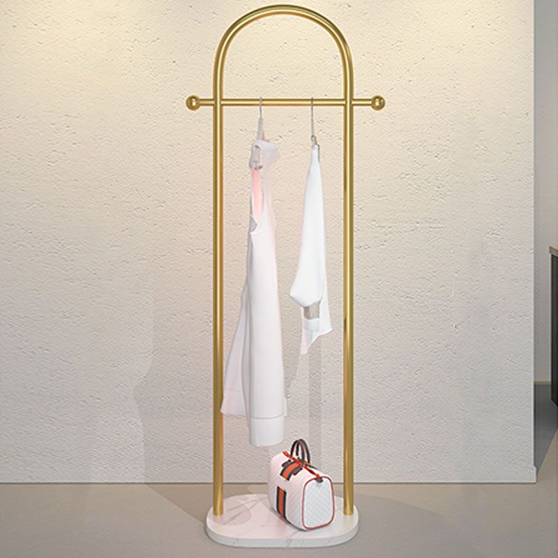 Modern Metal Hall Stand Hanging Rail with 2 Hooks Coat Hanger Clearhalo 'Entry & Mudroom Furniture' 'furn' 'furn_hall_tree_coat_racks' 'Furniture' 'Hall Trees & Coat Racks' 'hall_tree_coat_racks' 1200x1200_09825d29-1f00-438f-a787-76edea429f7b