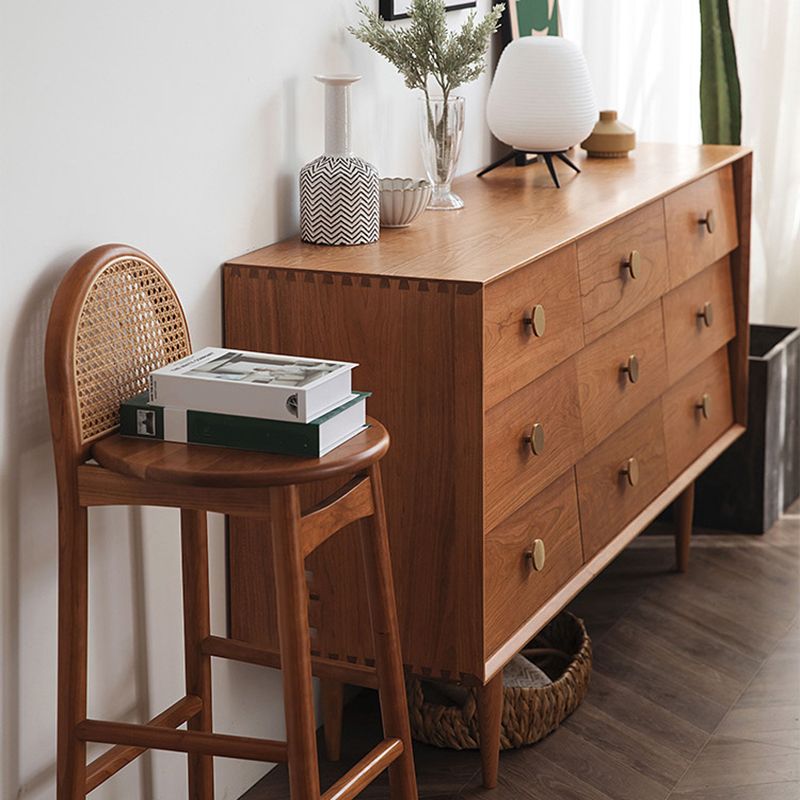 Modern Rectangle Pine Accent Chest 9 - Drawer Straight Legs Chest Clearhalo 'Cabinets & Chests' 'cabinets_chests' 'furn' 'furn_cabinets_chests' 'Furniture' 'Living Room Furniture' 1200x1200_09833aca-ed28-4763-84b1-f1dcb712d33a