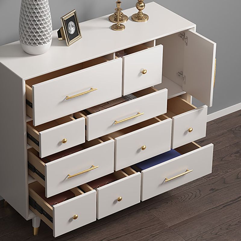 Sala da pranzo a buffet in legno in stile glam 35.4 "H 10-Drawer Buffet Server