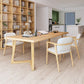 Moderne rechthoekige kantoorbureau natuurlijke slede Solid Wood Writing Desk