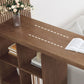Mesa de bar de estilo moderno, mesa de bar rectangular de madera maciza para sala de estar