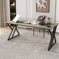 Industrial Rectangular Writing Desk Marble Office Desk with Metal Legs Clearhalo 'furn' 'furn_office_desk' 'Furniture' 'Office Desks' 'Office Furniture' 'office_desk' 1200x1200_098721d9-a41e-47a4-b5eb-c7bcb348f118