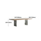 Industrial Solid Wood Table for Restaurant Rectangle Table with Double Pedestal Clearhalo 'Dining Tables & Seating' 'Dining Tables' 'dining_table' 'furn' 'furn_dining_table' 'Furniture' 'furniture_dining_table' 'Kitchen & Dining Furniture' 1200x1200_0988ba29-365c-4f8c-90b5-58fe995d75c5