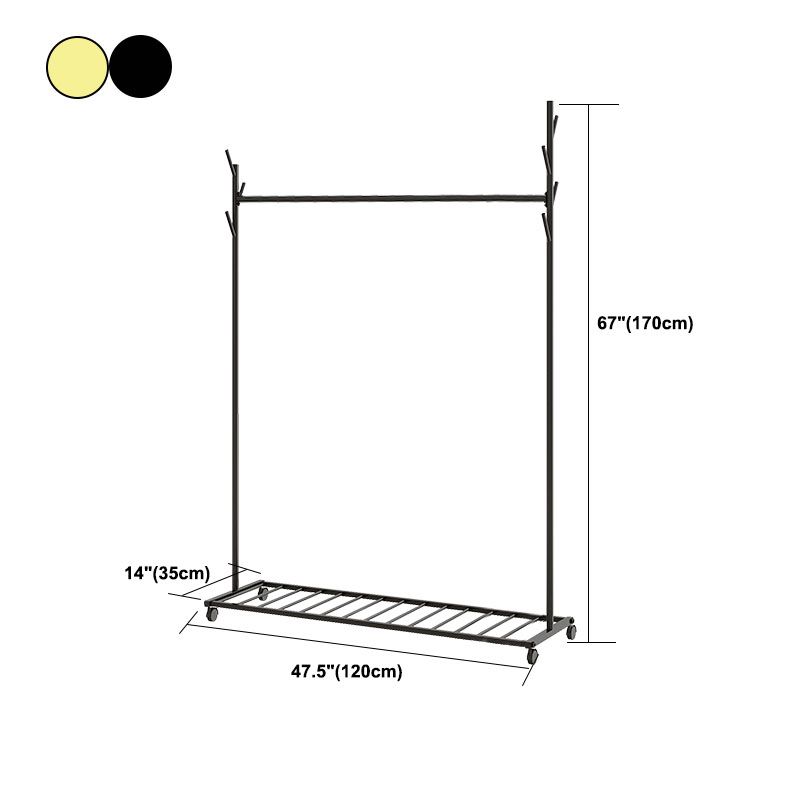 Glam Coat Hanger Metal No Distressed Entryway Kit With Storage Shelving Clearhalo 'Entry & Mudroom Furniture' 'furn' 'furn_hall_tree_coat_racks' 'Furniture' 'Hall Trees & Coat Racks' 'hall_tree_coat_racks' 1200x1200_09896ca5-3d67-4aa3-938c-8c26149dd387