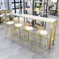 White Glam Style Bar Table in Faux Marble and Metal Milk Tea Shop Bar Table Clearhalo 'Bar Furniture' 'Bar Tables' 'bar_tables' 'furn' 'furn_bar_tables' 'Furniture' 'furniture_bar_tables' 'Kitchen & Dining Furniture' 1200x1200_0989835e-ce5a-4a92-9480-abcb9eba2a3b
