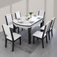 Modern Kitchen Dining Room Set with Sintered Stone Top and Black Base Dining Furniture Set Clearhalo 'Dining Room Sets' 'Dining Tables & Seating' 'dining_room_set' 'furn' 'furn_dining_room_set' 'Furniture' 'furniture_dining_room_set' 'Kitchen & Dining Furniture' 'kitchen&dining_furn' 'kitchen' 1200x1200_0989c02d-ad59-4025-8bd7-057a1682a952