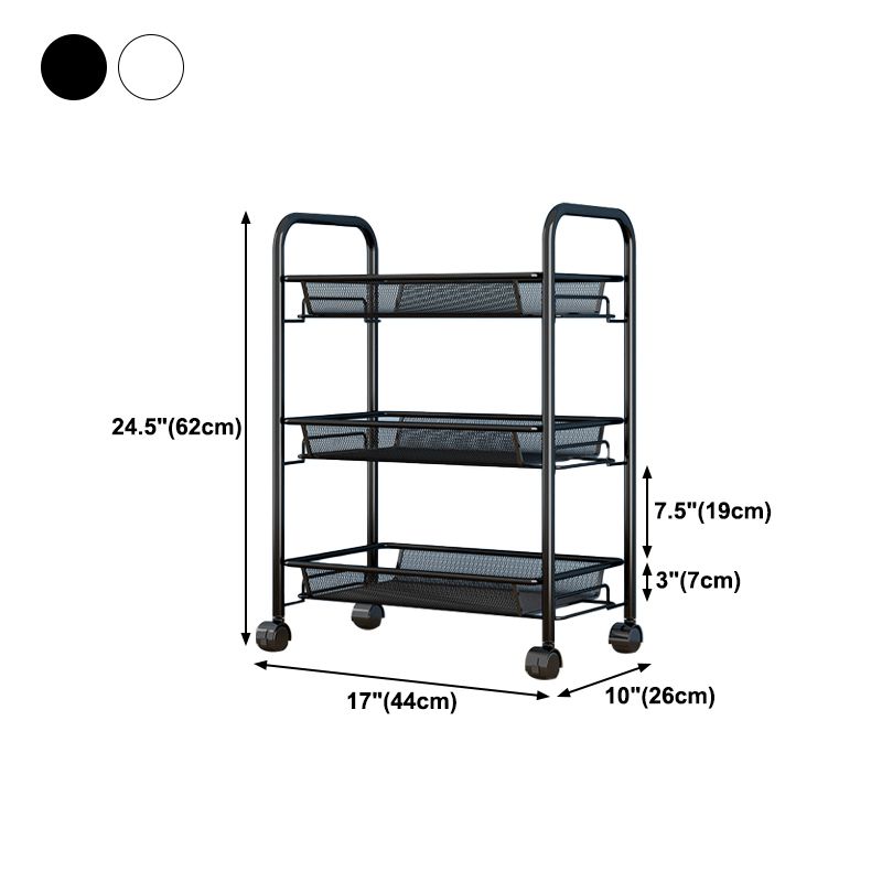 Industrial Steel Etagere Bookshelf Open Vertical Bookshelf with Caster Wheels Clearhalo 'Bookcases' 'furn' 'furn_bookcases' 'Furniture' 'furniture_bookcases' 'kitchen' 'kitchen_bookcases' 'Living Room Furniture' 'Office Furniture' 1200x1200_098bca60-11e9-4f3e-ba2c-cbeb098a4ee6