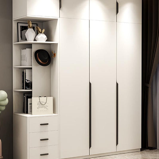 Manufactured Wood White Storage Cabinet Modern Style Cabinet for Bedroom