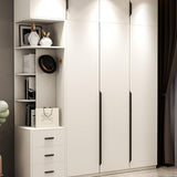 Manufactured Wood White Storage Cabinet Modern Style Cabinet for Bedroom