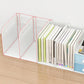 Plastic Bookshelf Contemporary Bookcase with Drawer for Home Office