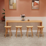 Modern Pine Wood Bar Dining Table Rectangle Indoor Bistro Table with Shelf Clearhalo 'Bar Furniture' 'Bar Tables' 'bar_tables' 'furn' 'furn_bar_tables' 'Furniture' 'furniture_bar_tables' 'Kitchen & Dining Furniture' 1200x1200_098d7866-0373-4636-9764-aab9581571b0