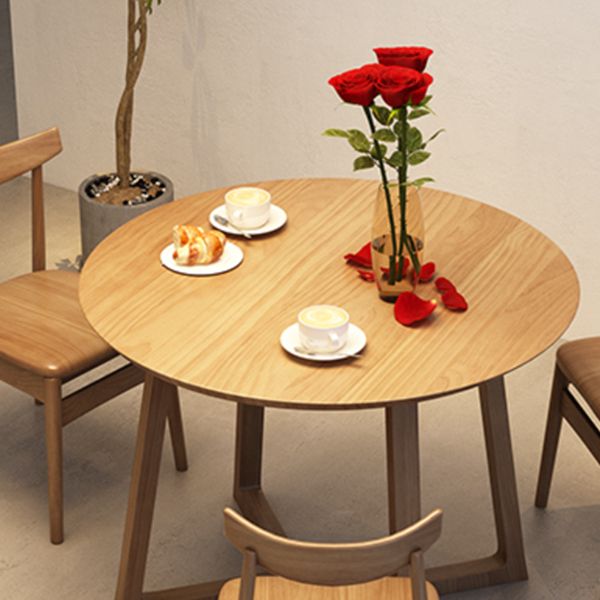 Moderne eetgelegenheid 1/2/4 PCS Massieve houten eettafel en stoelen in bruin