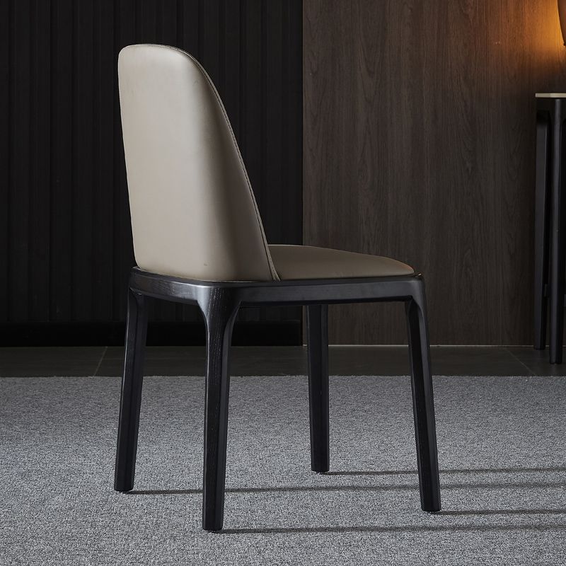 Contemporary Style Side Chairs Armless Parsons Chairs with Wooden Legs Clearhalo ' kitchen&dining_furn' 'Dining Chairs' 'Dining Tables & Seating' 'dining_chair' 'furn' 'furn_dining_chair' 'Furniture' 'furniture_dining_chair' 'Kitchen & Dining Furniture' 'kitchen' 1200x1200_098eba50-e455-452c-b86f-53a6c7a2942d