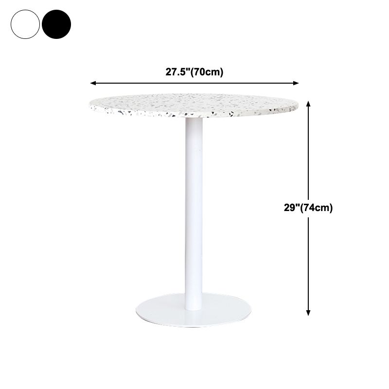 Industrial Style Dining Table Stone Pedestal Dining Site Table for Dining Room Clearhalo ' dining_table' 'Dining Tables & Seating' 'Dining Tables' 'furn' 'furn_dining_table' 'Furniture' 'furniture_dining_table' 'Kitchen & Dining Furniture' 'kitchen&dining_furn' 'kitchen' 'kitchen_dining_table' 1200x1200_09906e38-10dd-470d-8dd3-25a17af8ec02