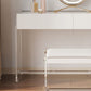 Table de coiffeuse de maquillage de vanité moderne Ensemble de tabourets en blanc
