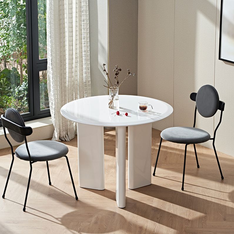 Modern Solid Wood Kitchen Dining Table White Round Shape Dining Table with 3 Legs Base Clearhalo ' dining_table' 'Dining Tables & Seating' 'Dining Tables' 'furn' 'furn_dining_table' 'Furniture' 'furniture_dining_table' 'Kitchen & Dining Furniture' 'kitchen&dining_furn' 'kitchen' 'kitchen_dining_table' 1200x1200_0991507a-4524-4c97-970f-5cbe3e8f0b9c