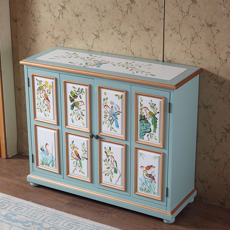 Armoire à accent rectangle industriel armoire avec portes avec portes