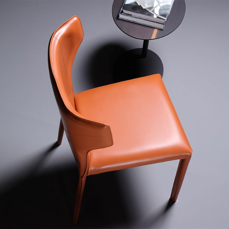 Contemporary Side Chair Wingback Metal Dining Chair for Indoor Clearhalo 'Dining Chairs' 'Dining Tables & Seating' 'dining_chair' 'furn' 'furn_dining_chair' 'Furniture' 'Kitchen & Dining Furniture' 1200x1200_0993d222-7b5a-4000-8298-de9cda650275