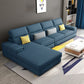 Modern Sectional Sofa with Chaise and Adjustable Head Pillow