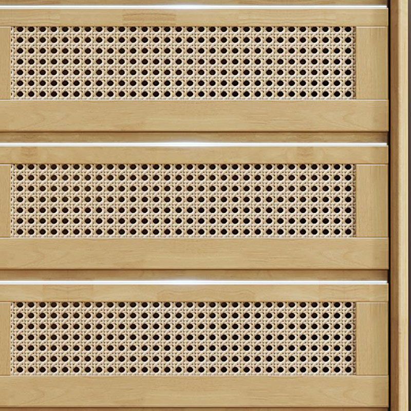 25.59" Wide Accent Chest Mid-Century Modern Wood Chest with Rattan Accent Clearhalo 'Cabinets & Chests' 'cabinets_chests' 'furn' 'furn_cabinets_chests' 'Furniture' 'Living Room Furniture' 1200x1200_0994bade-58ef-42b5-9af8-ea9c0a6ee1ce