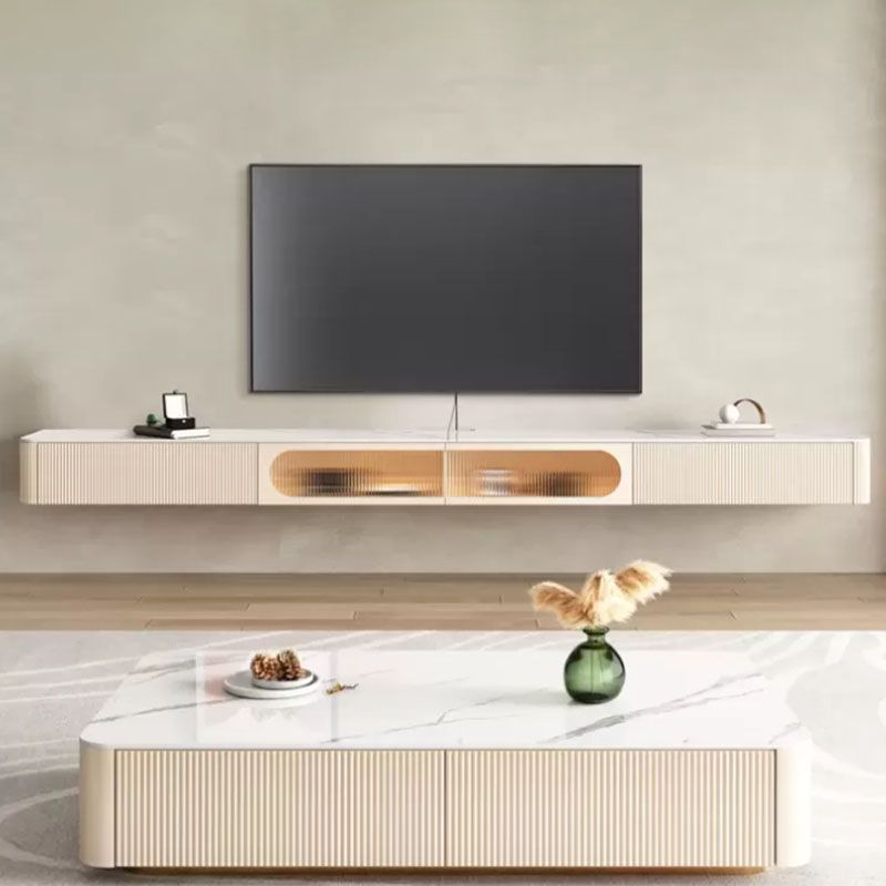 Console porta TV in pietra Console TV con contenitore chiuso con cassetti