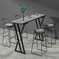 Stone Bar Dining Table Industrial Bar Dining Table with Double Pedestal Base Clearhalo 'Bar Furniture' 'Bar Tables' 'bar_tables' 'furn' 'furn_bar_tables' 'Furniture' 'furniture_bar_tables' 'Kitchen & Dining Furniture' 1200x1200_0995b18a-f6fb-4f82-8e83-80b2d284d2de