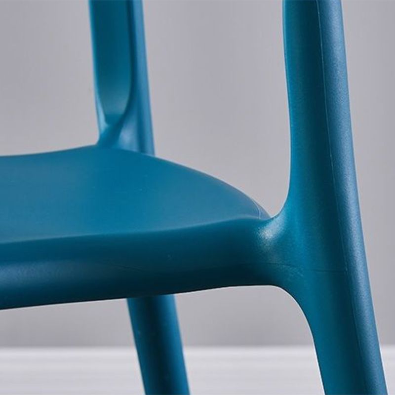 Scandinavian Home Stacking Arm Chair Matte Finish Plastic Dining Chair Clearhalo 'Dining Chairs' 'Dining Tables & Seating' 'dining_chair' 'furn' 'furn_dining_chair' 'Furniture' 'Kitchen & Dining Furniture' 1200x1200_0997d83b-131a-405f-9723-9f1552e2b97d