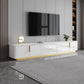 Console multimediale per TV Glam da 16" W, contenitore chiuso, console multimediale per TV con cassetti