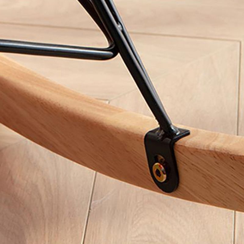 Chaise à bascule orange moderne chaise de culbuteur amovible avec ottoman