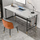 Glam Office Desk Antique Finish Computer Desk mit Metallbeinen