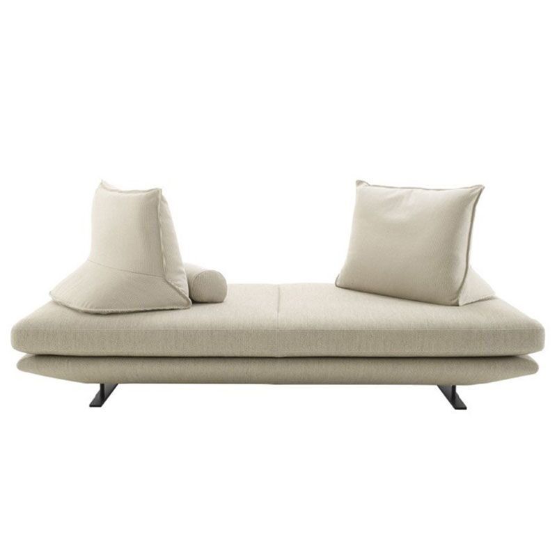Modern Chaise Lounge Couch Cushioned Chaise Lounge with Pillow Clearhalo 'Chairs & Seating' 'Chaise Lounge' 'chaise_lounge' 'furn' 'furn_chaise_lounge' 'Furniture' 'Living Room Furniture' 1200x1200_099cd995-3ea9-47a4-9386-5bde8022893a