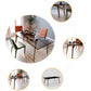 Contemporary Rectangle Dining Table Clear Tempered Glass Table with 4 Legs Clearhalo ' dining_table' 'Dining Tables & Seating' 'Dining Tables' 'furn' 'furn_dining_table' 'Furniture' 'furniture_dining_table' 'Kitchen & Dining Furniture' 'kitchen&dining_furn' 'kitchen' 'kitchen_dining_table' 1200x1200_099d0f4f-5898-431e-a1a5-493e22eaab20