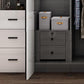 Manufactured Wood Glossy White Cabinet Modern Storage Cabinet with Hinged Doors Clearhalo 'Armoires & Wardrobes' 'armoires_wardrobes' 'Bedroom Furniture' 'furn' 'furn_armoires_wardrobes' 'Furniture' 1200x1200_099d288e-dfbe-4c62-8829-7882a460bb5f