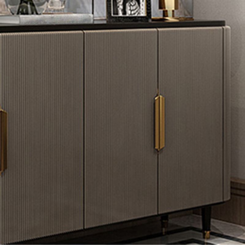 Modern Standard Accent Cabinet Wood Bar Pulls 4 - Doors Cabinet Clearhalo 'Cabinets & Chests' 'cabinets_chests' 'furn' 'furn_cabinets_chests' 'Furniture' 'Living Room Furniture' 1200x1200_099e47ca-9f10-4ac6-b010-690da340bedf
