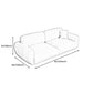 Square Arm Loose Back Sofa 39"W Modern Sofa for Living Room Clearhalo 'furn' 'furn_sofas' 'Furniture' 'furniture_sofas' 'kitchen' 'kitchen_sofas' 'Living Room Furniture' 'Sofa' 'sofas' 1200x1200_099ea1bc-5815-4954-991a-75342232f1a2