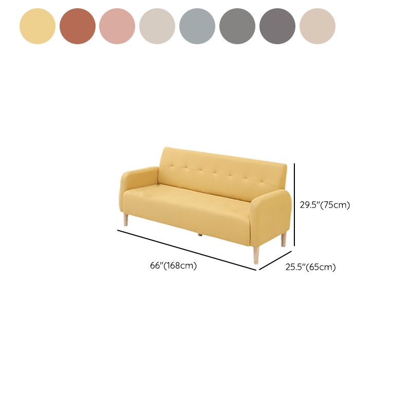 Scandinavian Settee Tufted Square Arm Living Room 3 Seater Seating Clearhalo 'furn' 'furn_sofas' 'Furniture' 'Living Room Furniture' 'Sofa' 'sofas' 1200x1200_099f8650-4367-48ce-9dda-e10c474287c6