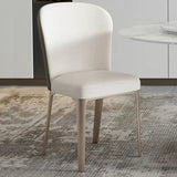 Scandinavian Luxury Armless Solid Back Chairs Leather Dining Chairs for Kitchen Clearhalo ' kitchen&dining_furn' 'Dining Chairs' 'Dining Tables & Seating' 'dining_chair' 'furn' 'furn_dining_chair' 'Furniture' 'furniture_dining_chair' 'Kitchen & Dining Furniture' 'kitchen' 1200x1200_099fd416-0228-47c1-bd53-645d501c8f72