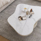 31" Wide Contemporary Coffee Table White Coffee Cocktail Table with Storage