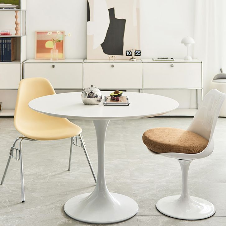 Round Tulip Base Modern Dining Table White Fixed Table with Sintered Stone Clearhalo ' dining_table' 'Dining Tables & Seating' 'Dining Tables' 'furn' 'furn_dining_table' 'Furniture' 'furniture_dining_table' 'Kitchen & Dining Furniture' 'kitchen&dining_furn' 'kitchen' 'kitchen_dining_table' 1200x1200_09a0bdc9-5014-4b61-b4ad-2d53be66faf8