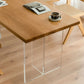 Modern Solid Wood Dining Table Natural Oak Rectangular Top with Double Pedestal Clearhalo 'Dining Tables & Seating' 'Dining Tables' 'dining_table' 'furn' 'furn_dining_table' 'Furniture' 'Kitchen & Dining Furniture' 1200x1200_09a153f8-95e8-447f-9843-573aa16f1b2a