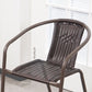 Modern Indoor-Outdoor Chair Metal Frame Stacking Dining Arm Chair
