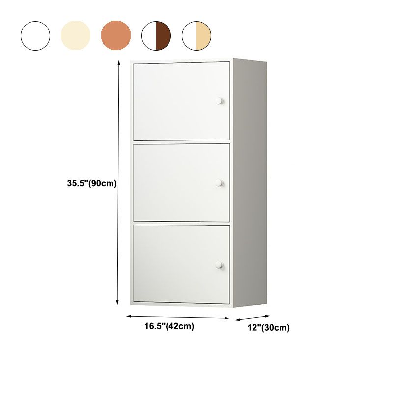 12 "W moderne houten boekenkast gesloten opslag boekenplank met deuren
